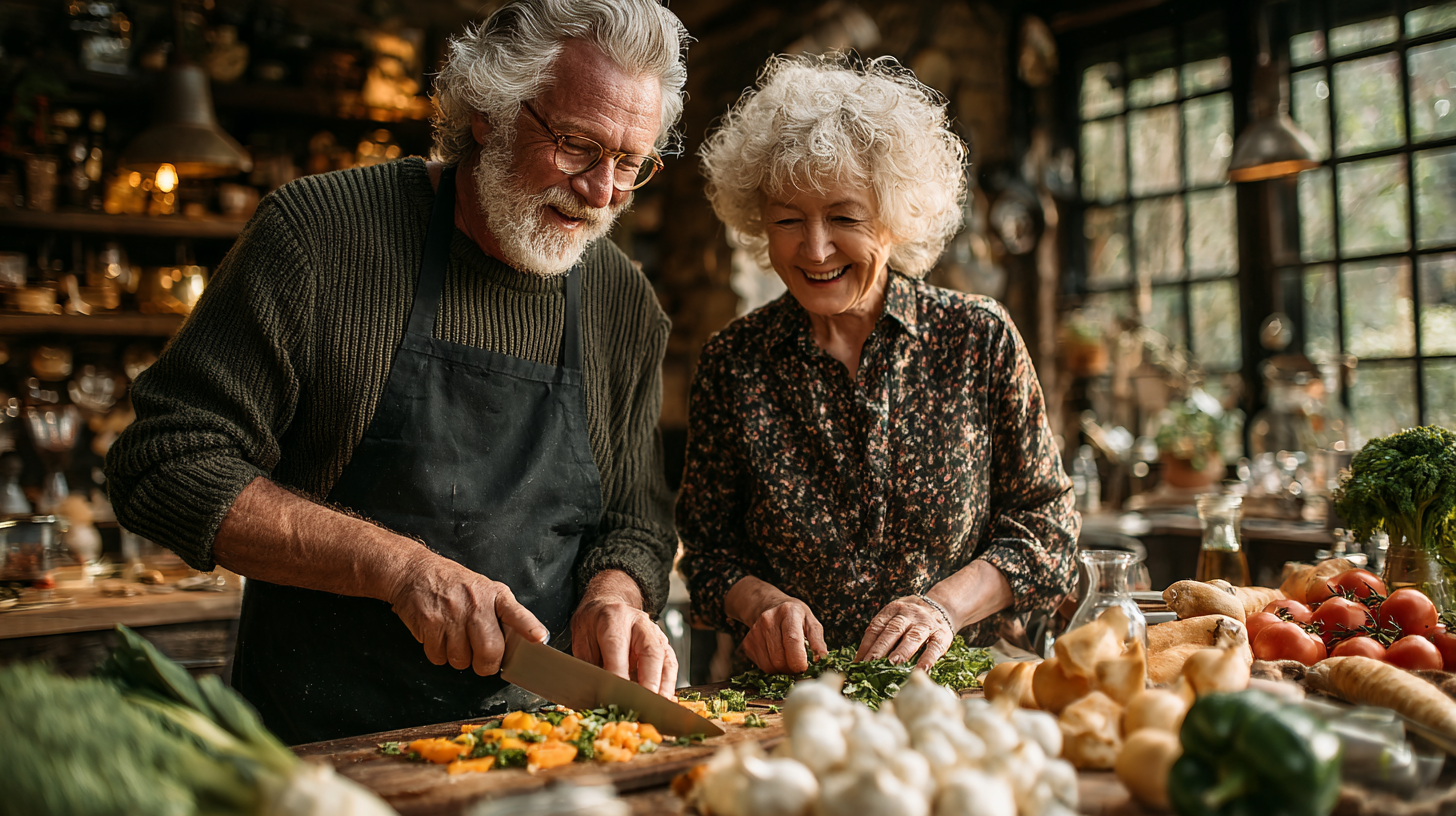 Familie sărbătorind cu agreennte sănătoase